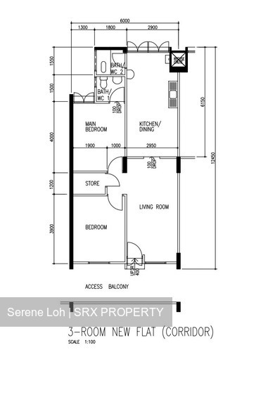 Blk 702 Bedok Reservoir Road (Bedok), HDB 3 Rooms #199638322